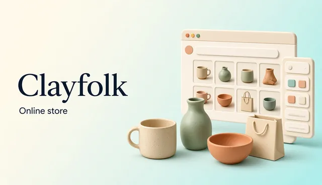 Clayfolk: e-commerce template preview