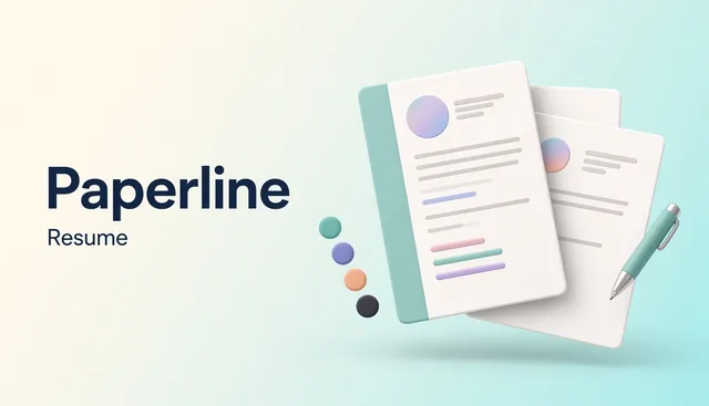 Paperline: resume template preview