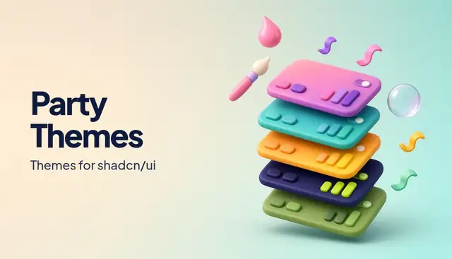 Party Themes: ui kit template preview