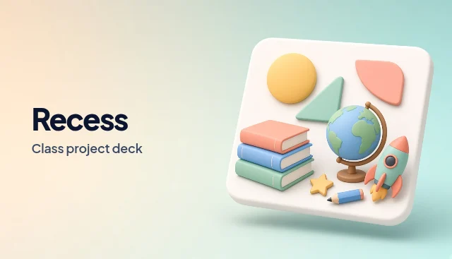 Recess: presentation template preview