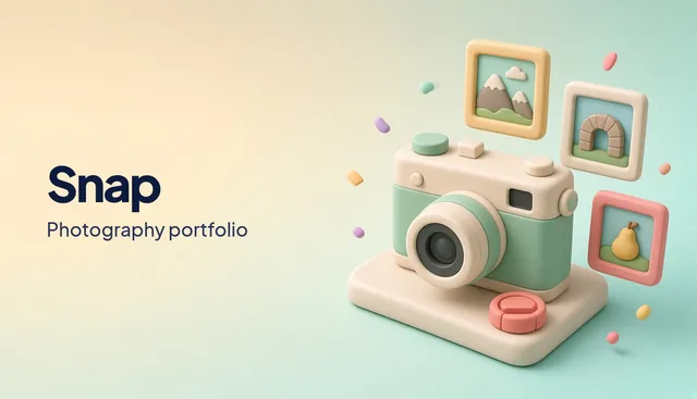 Snap: portfolio template preview