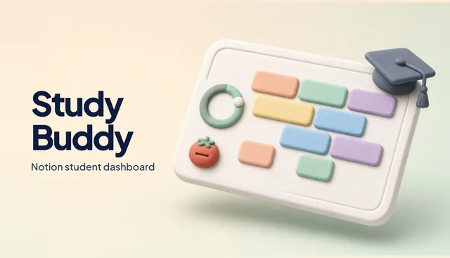 Study Buddy: notion template preview